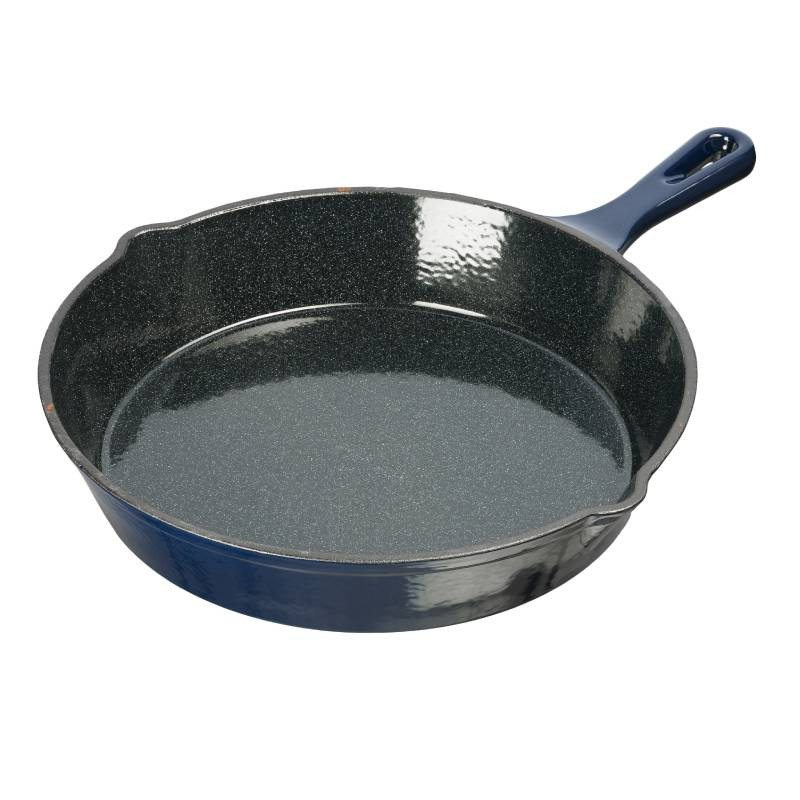 Geëmailleerde gietijzeren pan donker blauw 25 cm