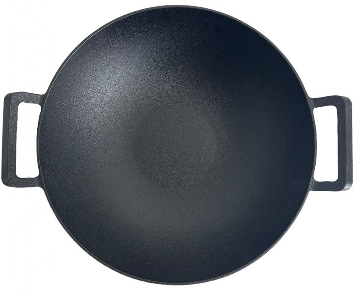 bq cast iron wok 14 inch