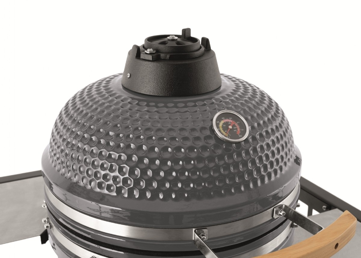 Landmann Kamado houtskool 18 inch grijs met tafel
