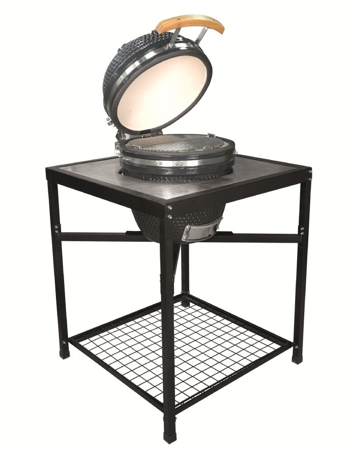 Landmann Kamado houtskool 18 inch grijs met tafel