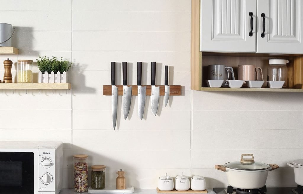 Magnetische Messenhouder 45 cm – Magneetstrip van Acacia Paudin