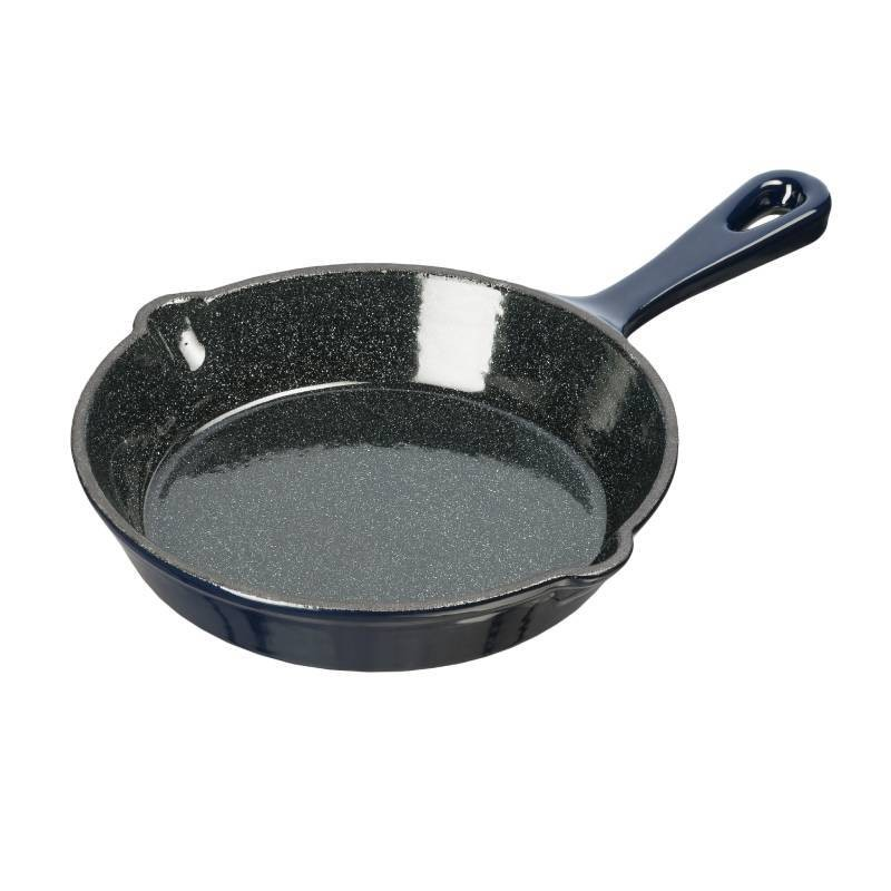 Geëmailleerde gietijzeren pan donker blauw 15,5 cm 