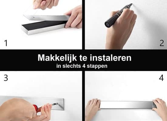 Premium Magneetstrip Zeer Hygiënische Messenhouder Paudin