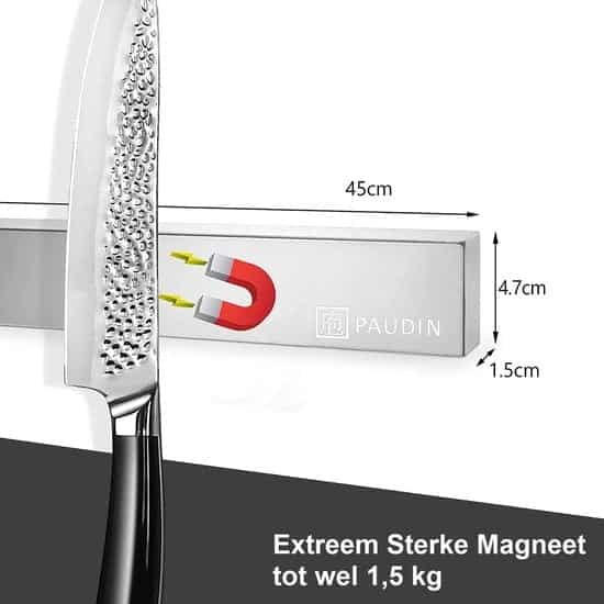 Premium Magneetstrip Zeer Hygiënische Messenhouder Paudin