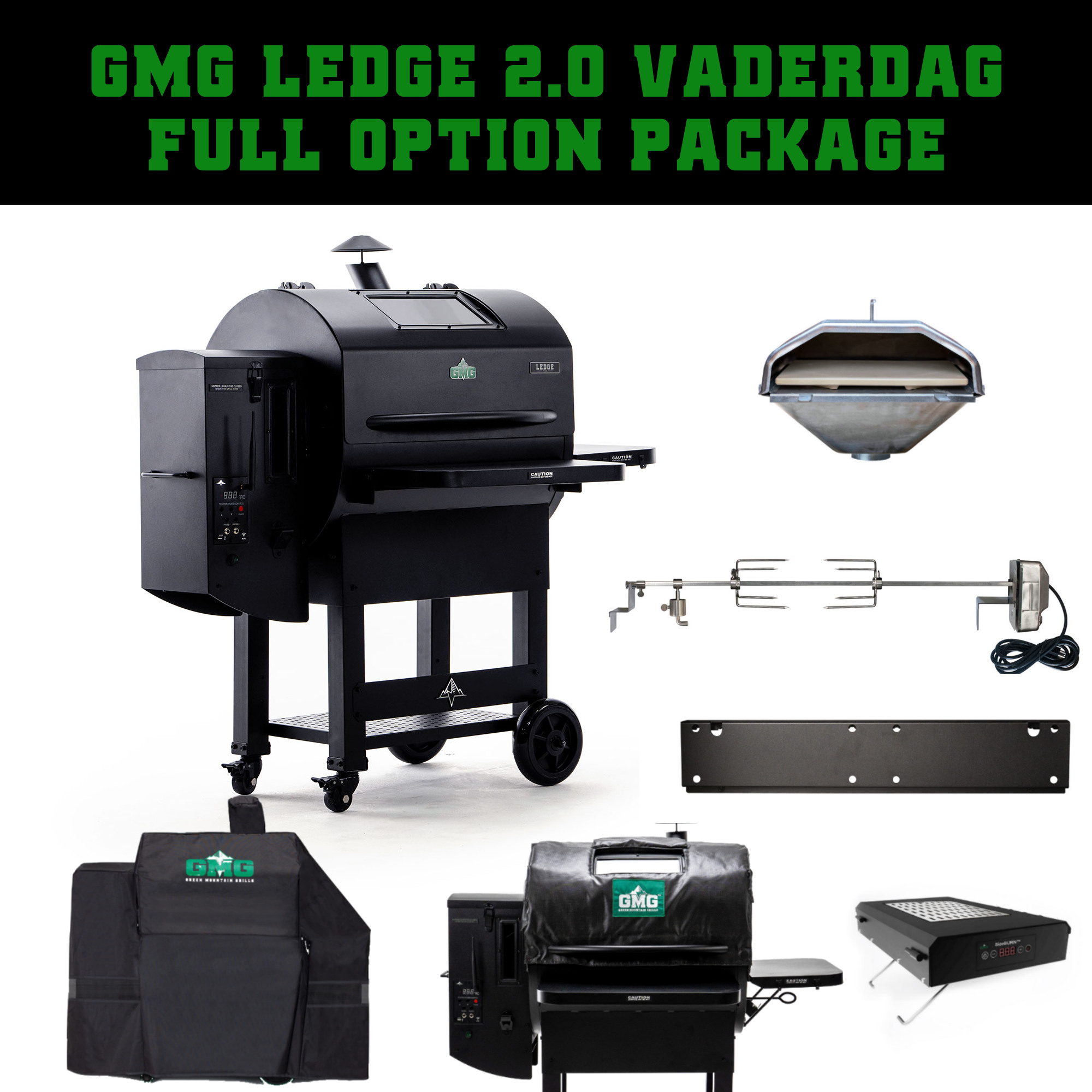 Ledge Prime 2.0 pelletgrill GMG Vaderdagactie geldig van 1 t/m 31 juni 
