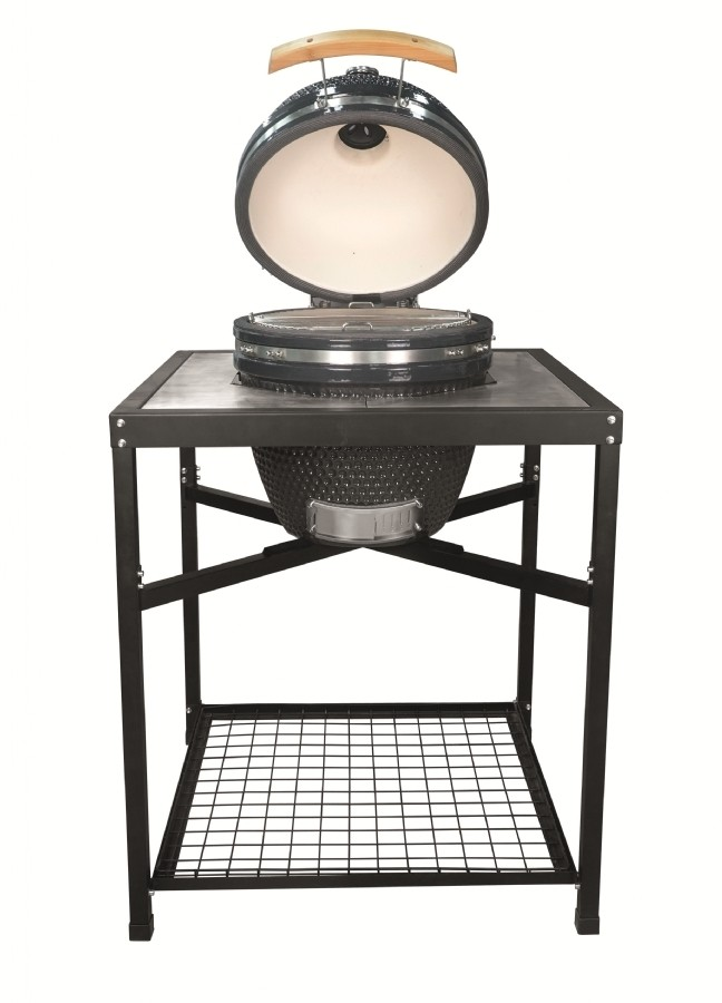 Landmann Kamado houtskool 18 inch grijs met tafel
