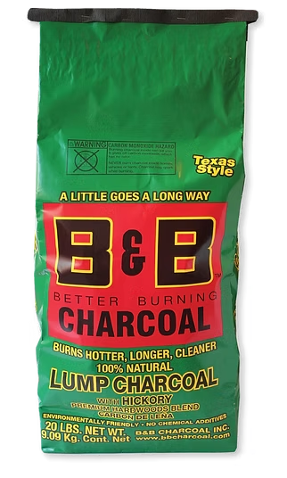 B&B Hickory Lump Charcoal 9kg