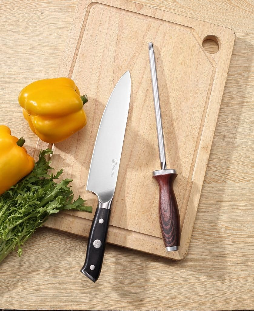 Premium Aanzetstaal Damascusstaal VG10 Paudin